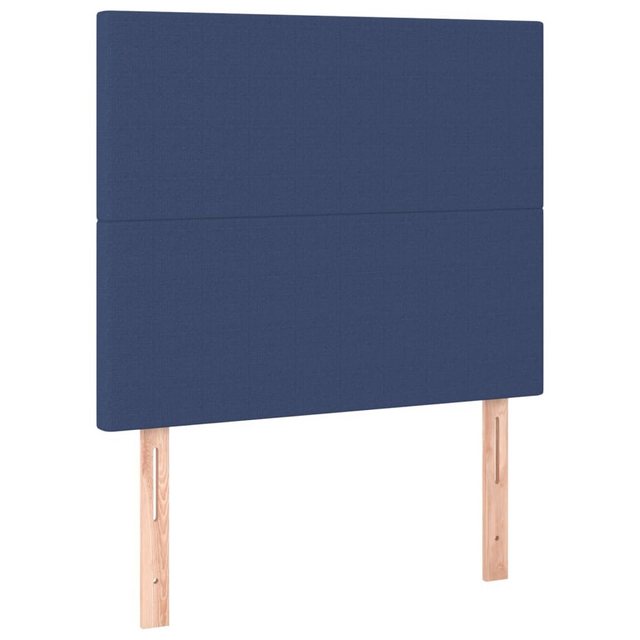 vidaXL Bett, Kopfteile 2 Stk. Blau 90x5x78/88 cm Stoff günstig online kaufen