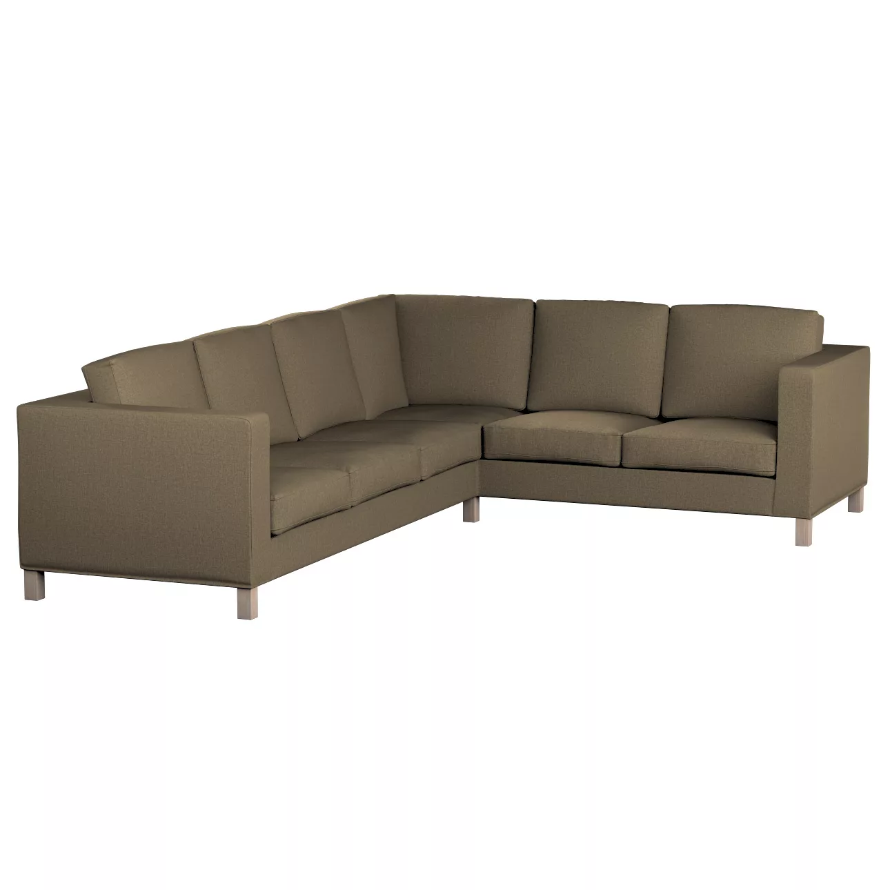 Bezug für Karlanda Sofa Ecke links, grau-braun, 36cm x 30cm x 50cm, Living günstig online kaufen