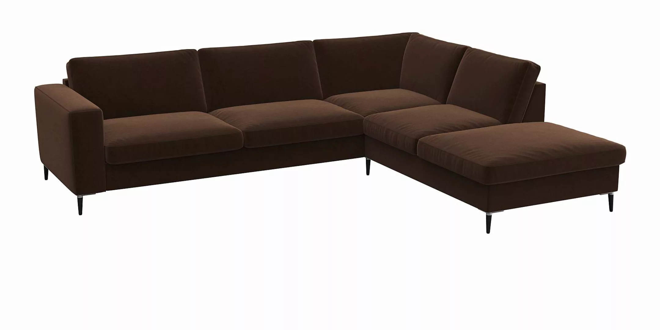 FLEXLUX Ecksofa »Fiore, super Sitzkomfort durch Kaltschaum im Sitz, L-Form« günstig online kaufen