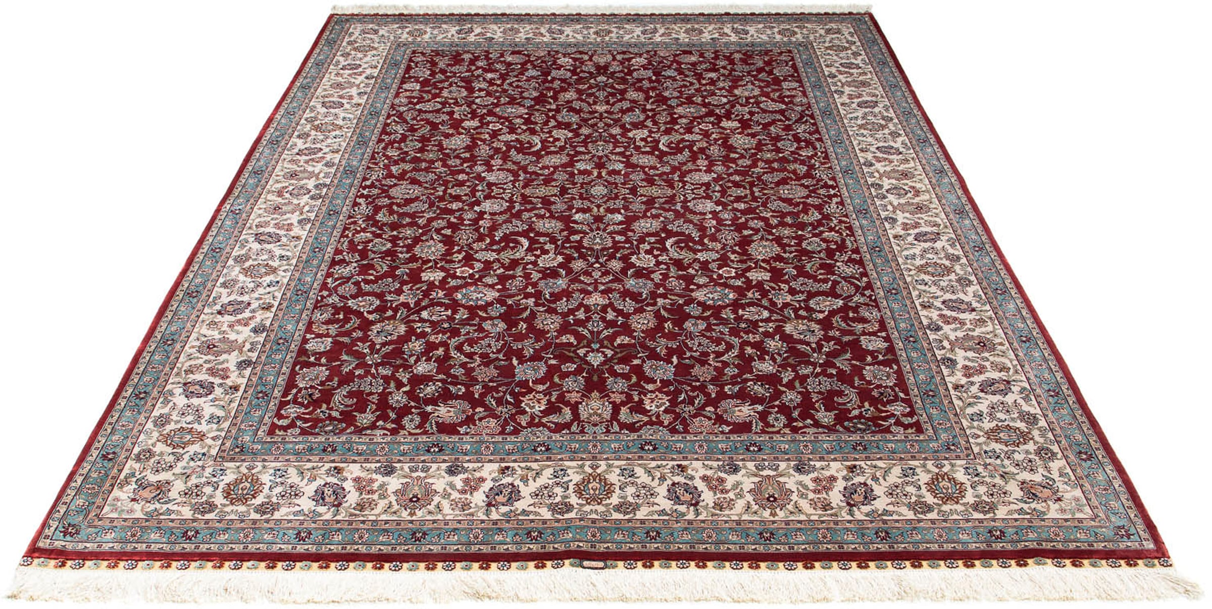 morgenland Orientteppich »Hereke - 246 x 170 cm - dunkelrot«, rechteckig, W günstig online kaufen