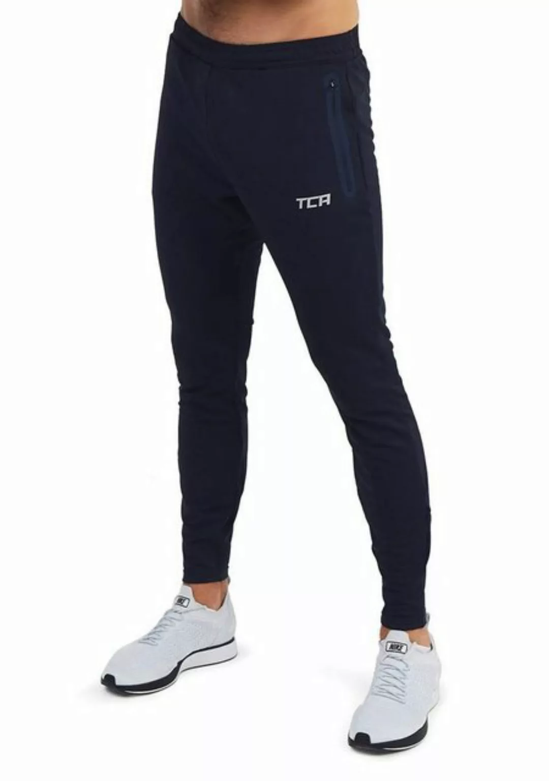 TCA Laufhose TCA Herren Jogginghosen mit Reißverschlusstaschen - Dunkelblau günstig online kaufen