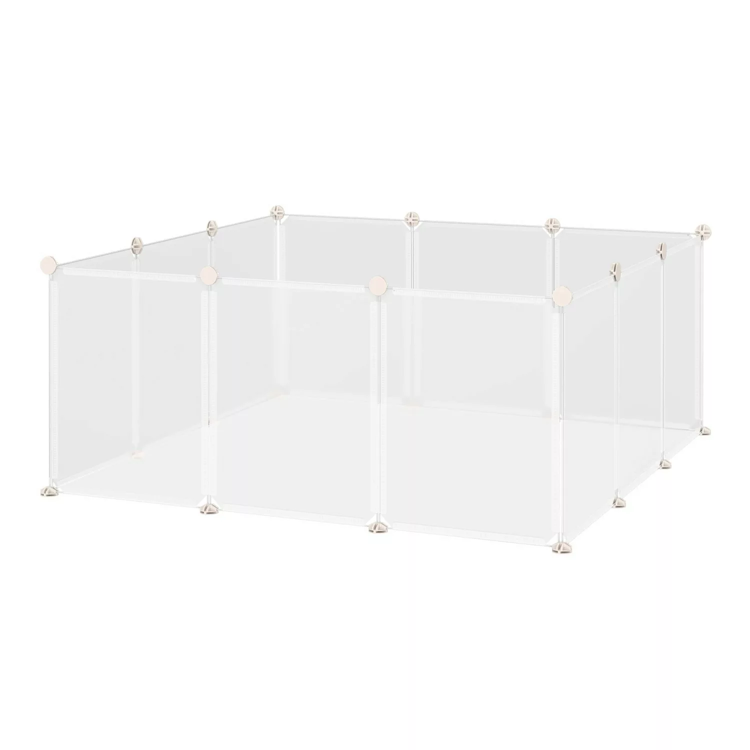PawHut Kleintierkäfig Freilaufgehege Laufgitter DIY Gittergehege günstig online kaufen