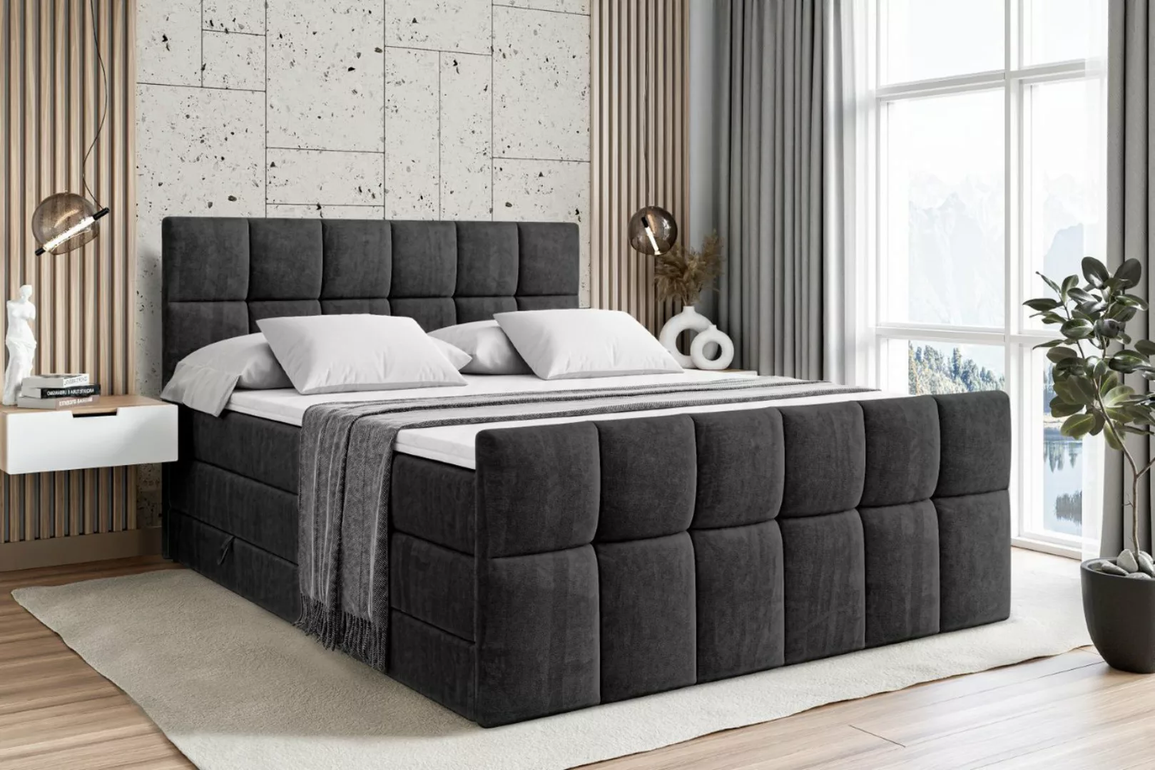 ALTDECOR Boxspringbett RICAR-Z KING günstig online kaufen