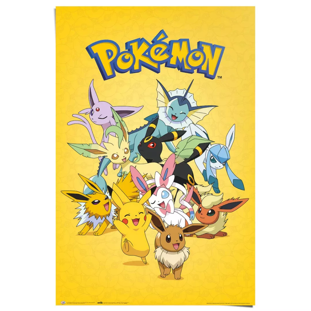 Reinders Poster "Pokémon Evolutionen" günstig online kaufen