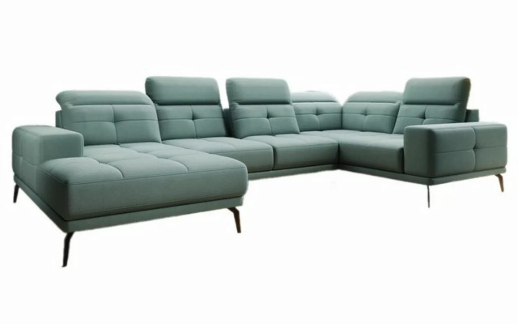 Luxusbetten24 Sofa Designer Sofa Nerio, mit verstellbarer Kopf- und Rückenl günstig online kaufen