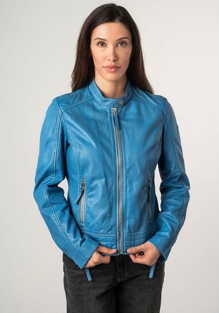 Mauritius Lederjacke MWFilla mit kleinem Stehkragen günstig online kaufen