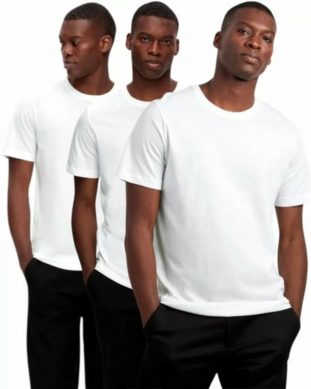 SELECTED HOMME T-Shirt Basic Shirts mit Rundhalsausschnitt im 3er Pack günstig online kaufen