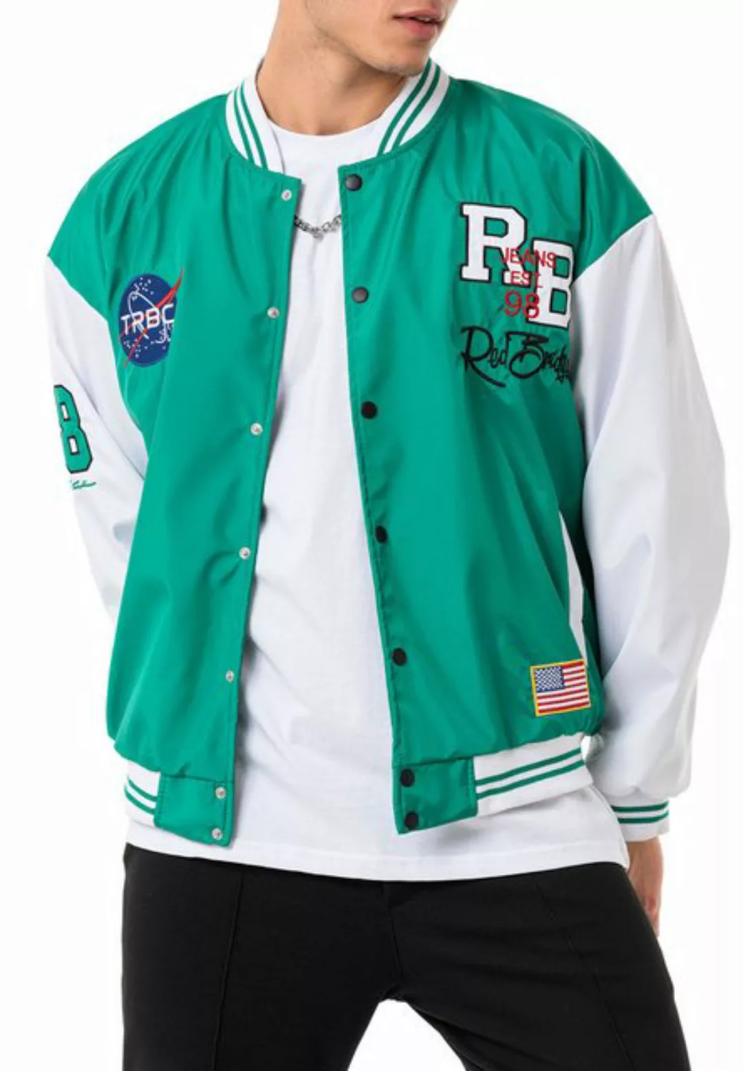 RedBridge Collegejacke im sportlichen Varsity-Look Baseballjacke Lässiger O günstig online kaufen