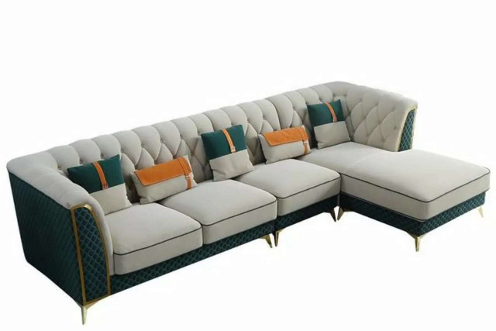 JVmoebel Ecksofa, Design Ecksofa LForm Ledersofa Couch Wohnlandschaft Garni günstig online kaufen