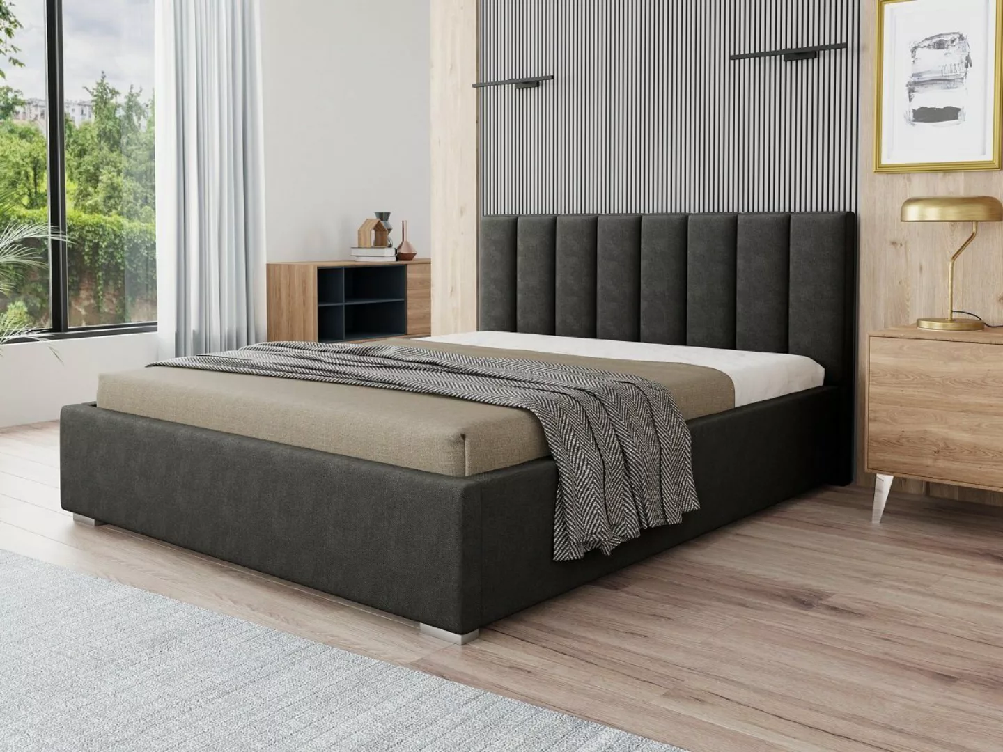 Deine Möbel 24 Polsterbett Bett Ehebett GORDON inkl. Bettkasten und Lattenr günstig online kaufen