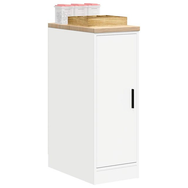 vidaXL Aktenschrank Garagen-Aufbewahrungsschrank Weiß 30x51x85 cm Massivhol günstig online kaufen