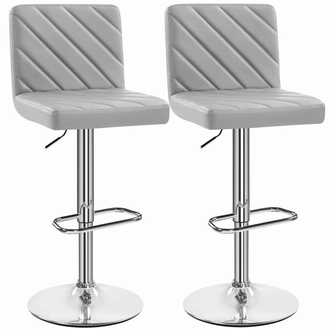 Yaheetech Barhocker (2er), Höhenverstellbare Barstühle mit günstig online kaufen