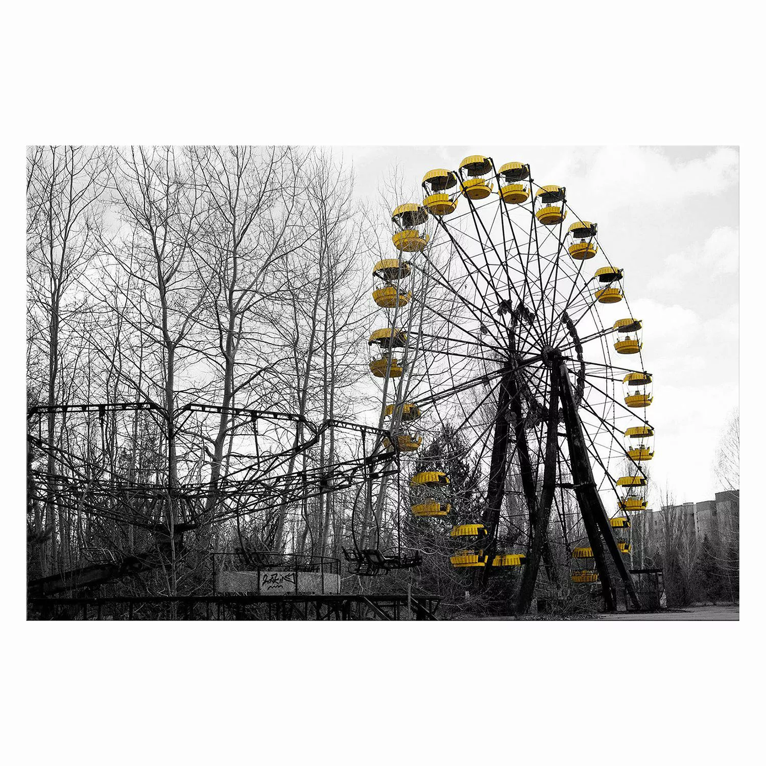 home24 Bild Ferris Wheel Yellow günstig online kaufen