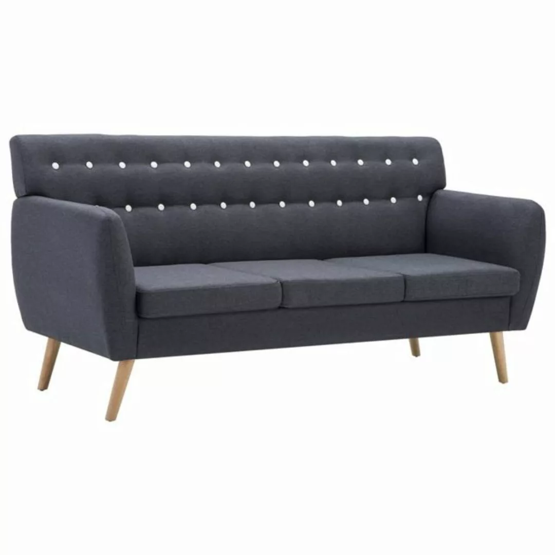3-sitzer-sofa Stoffbezug 172x70x82 Cm Dunkelgrau günstig online kaufen