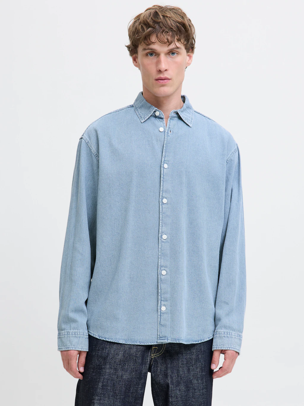 Jack & Jones Herren Freizeit Hemd JORNORREBRO DENIM SHIRT Comfort Fit günstig online kaufen
