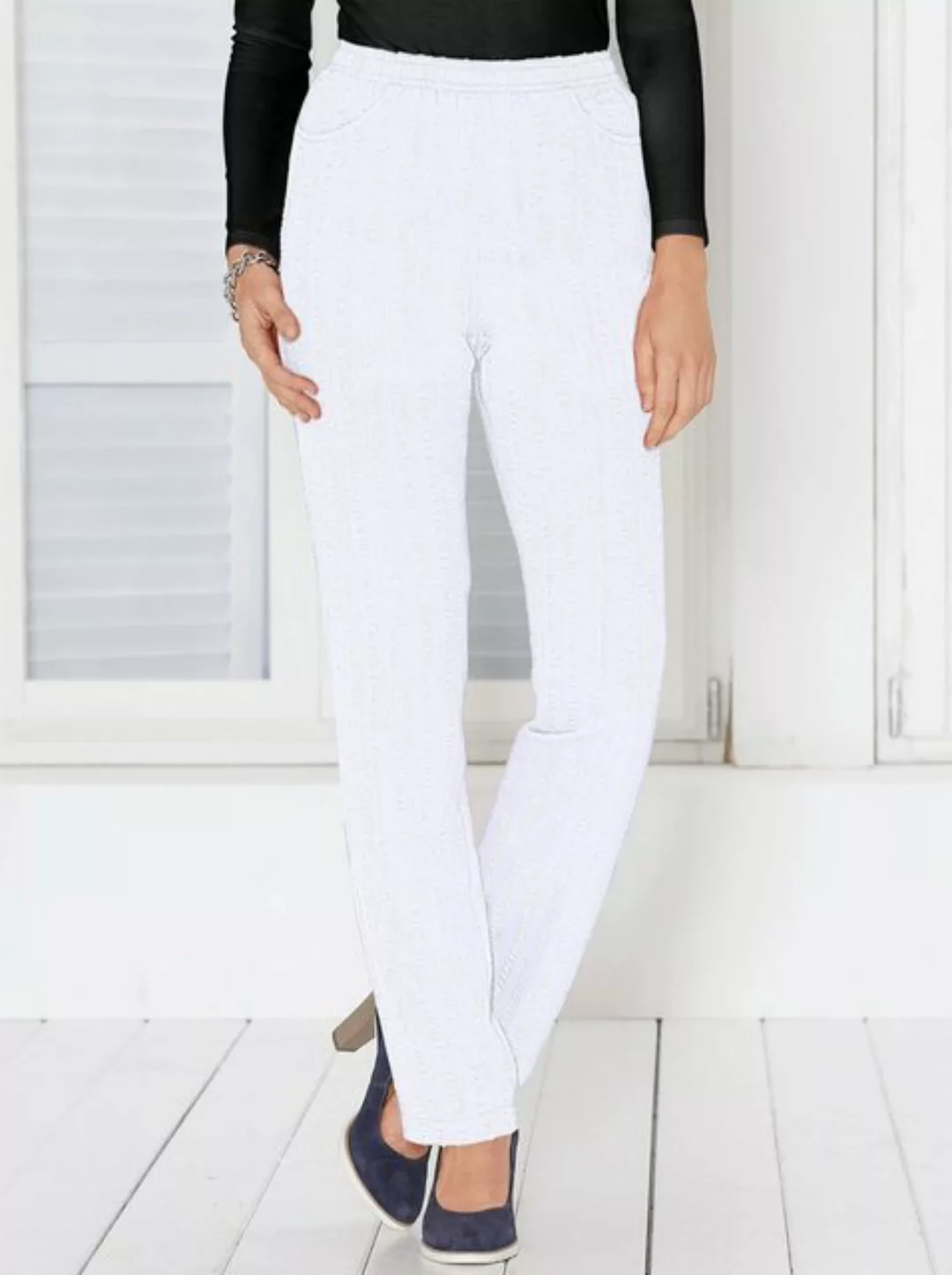 Sieh an! Jerseyhose Hose Innenbeinlänge ca. 72 cm günstig online kaufen