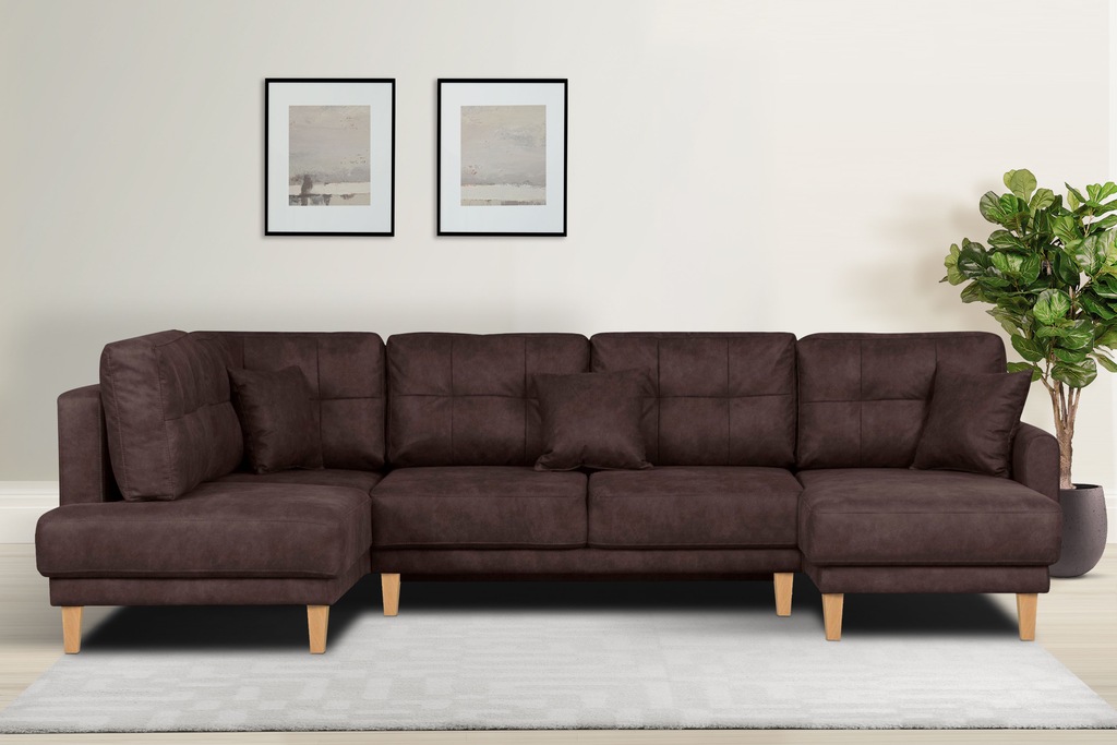 Home affaire Wohnlandschaft "TRIPLO U-Form wahlweise mit Schlaffunktion, B/ günstig online kaufen