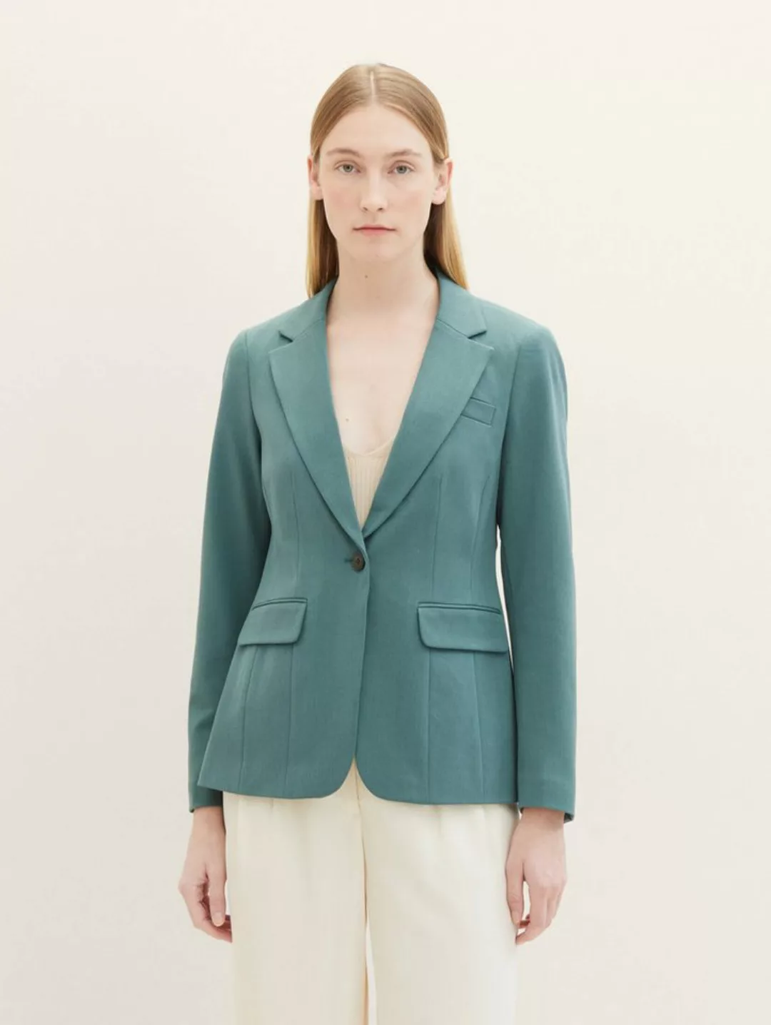 TOM TAILOR Jackenblazer Blazer mit recyceltem Polyester günstig online kaufen