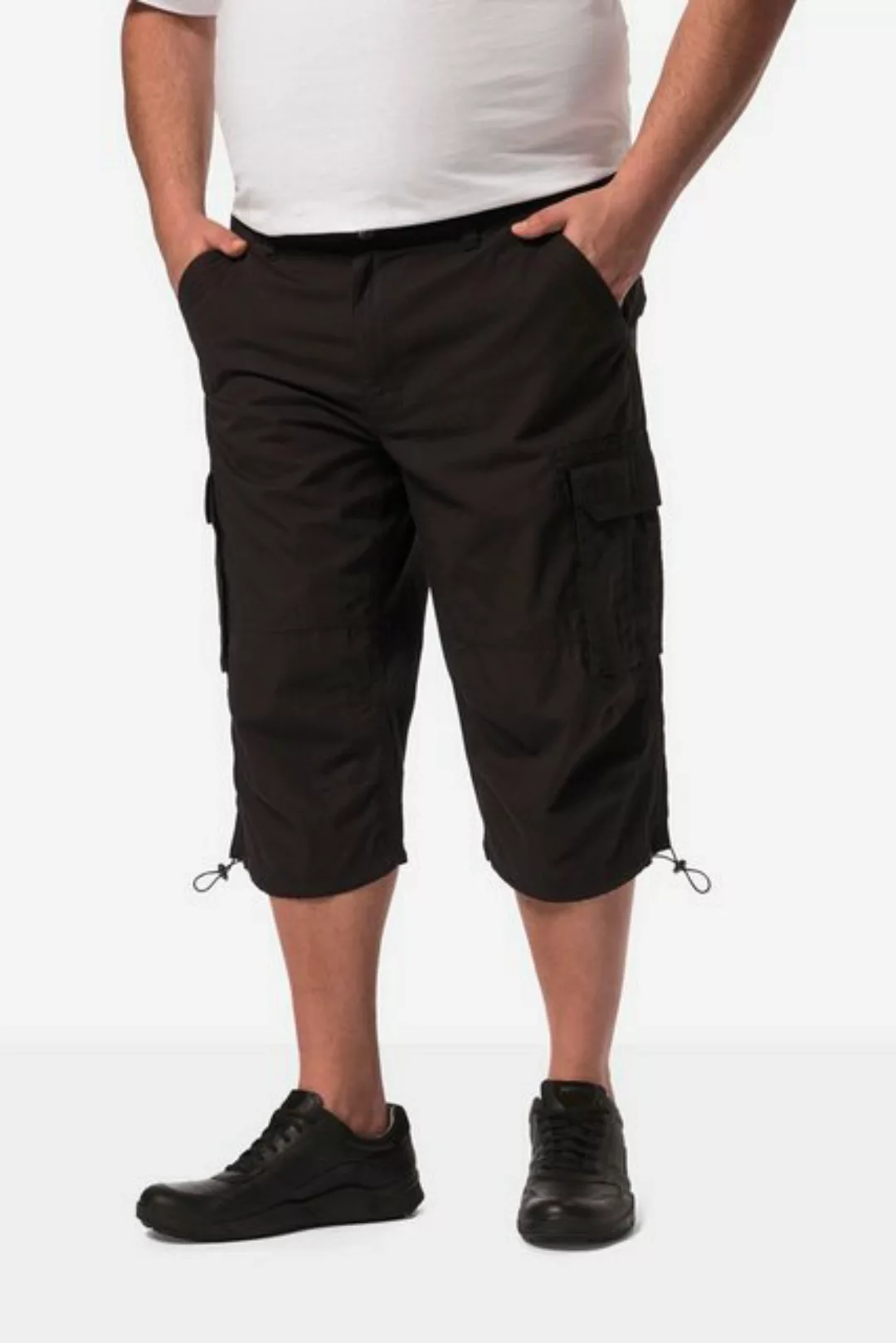 Men Plus Bermudas Men+ 3/4-Cargohose Ripstop teilelastischer Bund günstig online kaufen