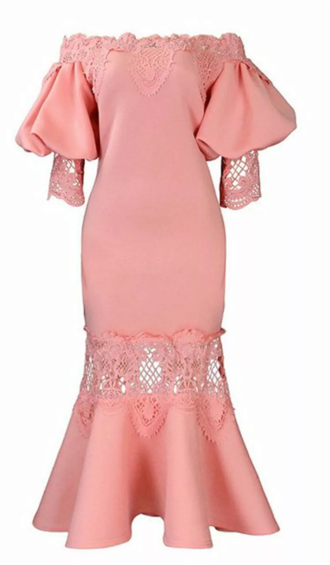 ZWY Dirndl Fischschwanz-Rock Langes Kleid für Frauen Abendkleid Kutte Elega günstig online kaufen