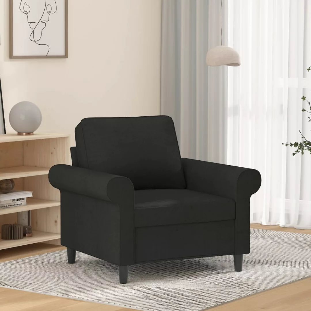 Vidaxl 1-sitzer-sofa Schwarz 60 Cm Stoff günstig online kaufen