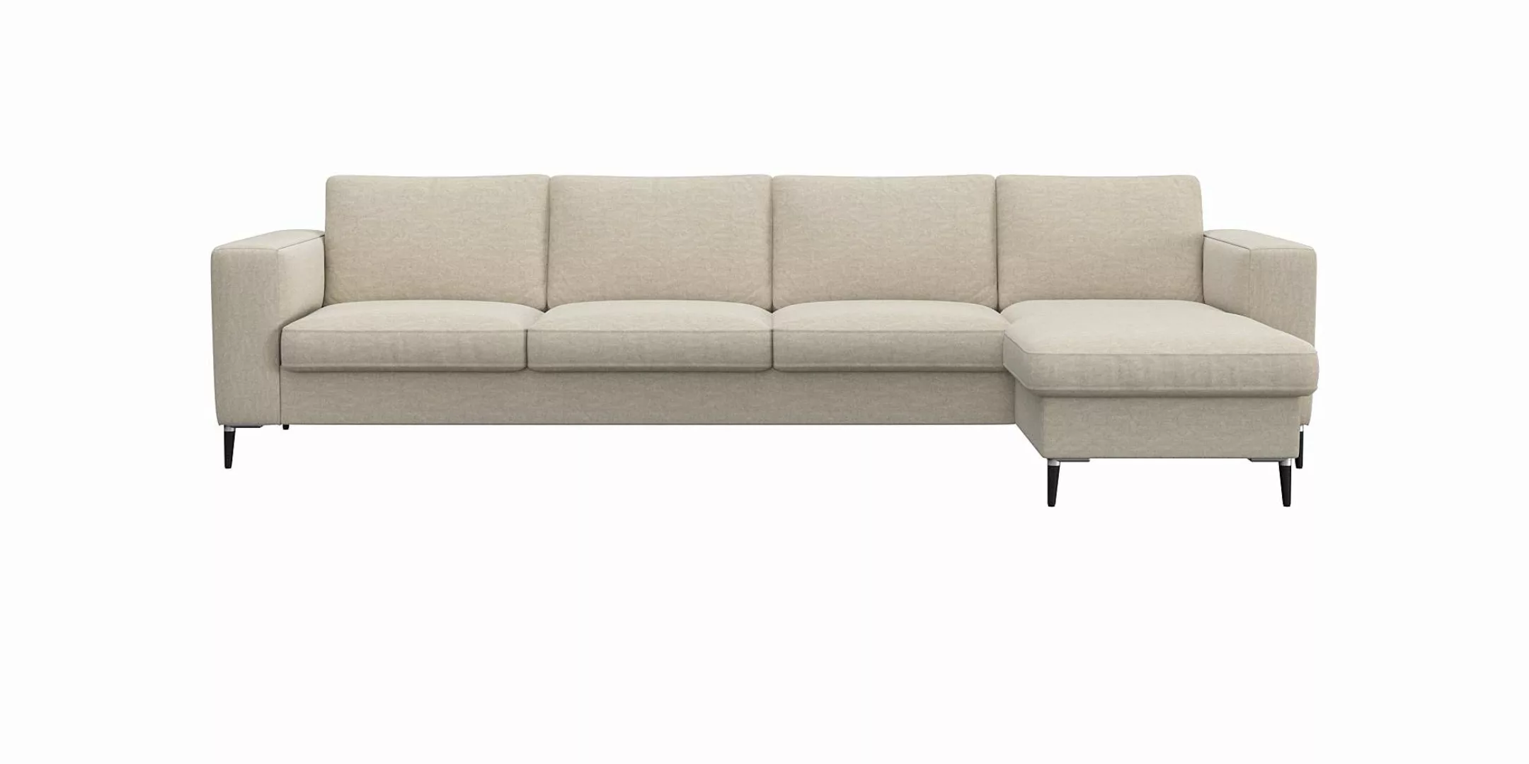 FLEXLUX Ecksofa "Fiore, super Sitzkomfort durch Kaltschaum im Sitz, L-Form" günstig online kaufen