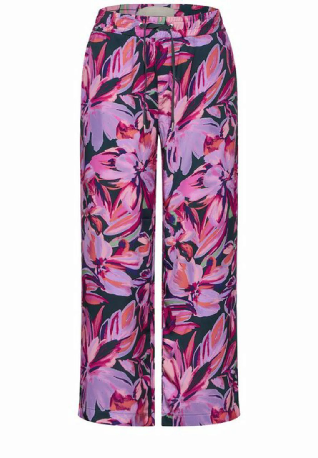 STREET ONE Culotte - 7/8- Locke Hose Wide Fit mit All-Over-Print , Sommerho günstig online kaufen