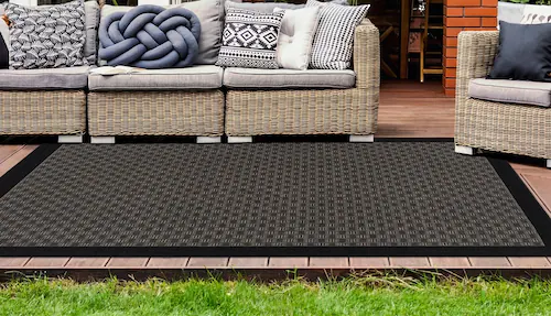 my home Teppich »Vidal«, rechteckig, 5 mm Höhe, In- und Outdoor geeignet, W günstig online kaufen