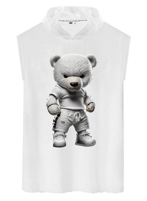 RMK Tanktop Herren Tanktop Muskelshirt Gym Ärmellos Shirt mit Teddybär Druc günstig online kaufen