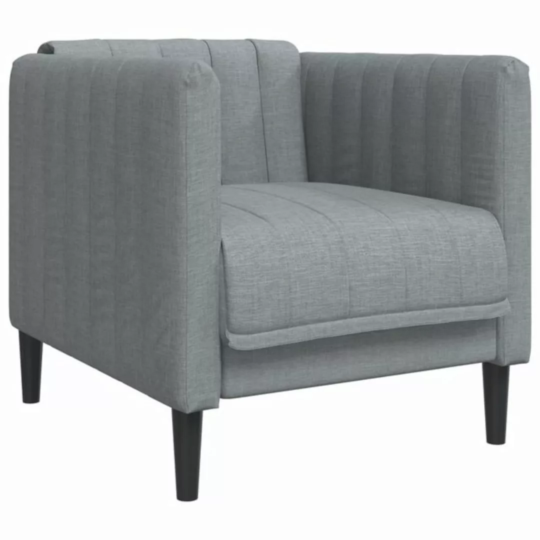 vidaXL Sofa Sessel Hellgrau Stoff günstig online kaufen