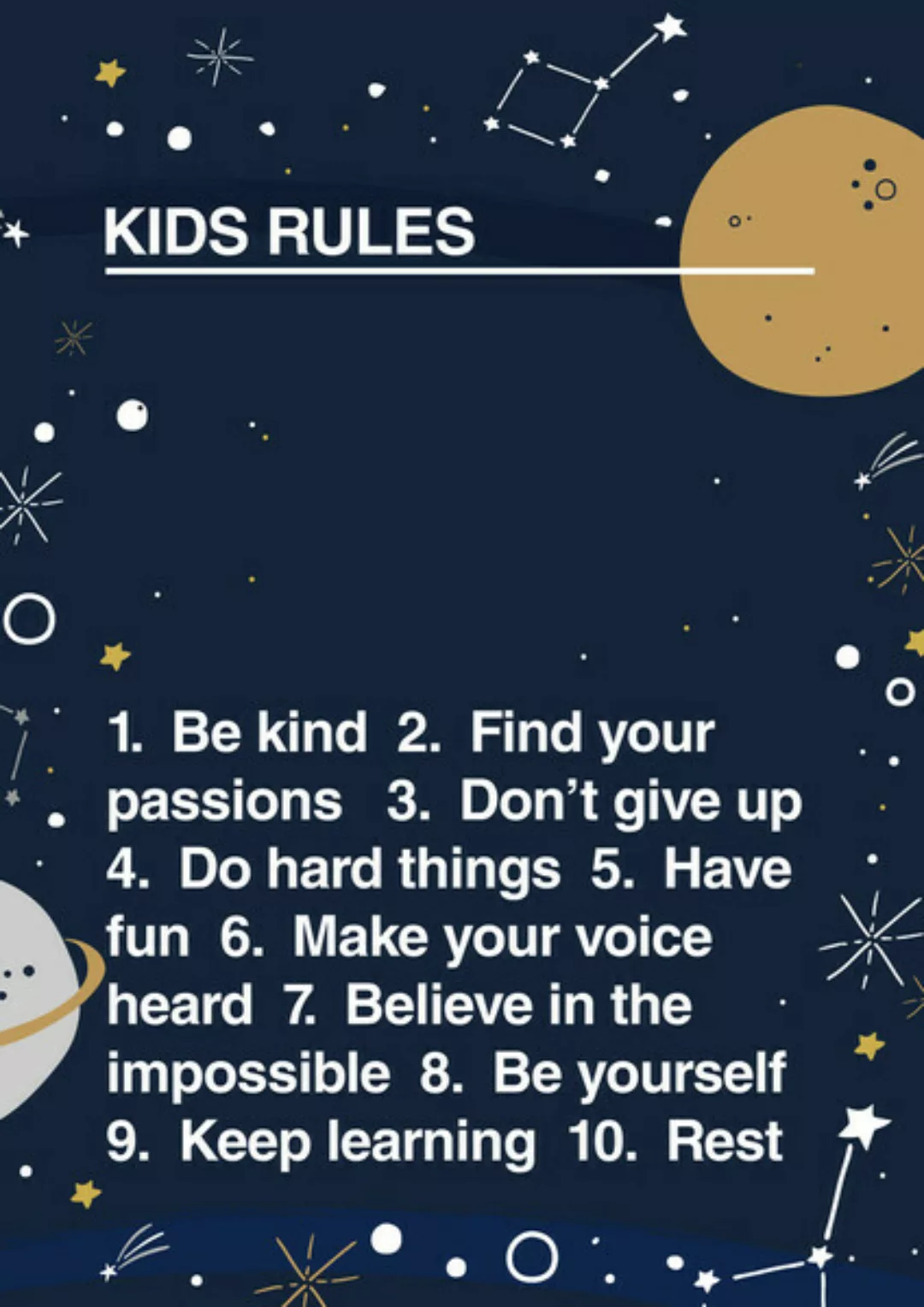 Poster / Leinwandbild - Kids Rule günstig online kaufen
