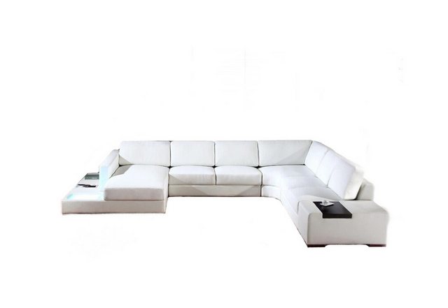 JVmoebel Ecksofa Weiß Ecksofa U-Form Luxus Stil Modern Wohnzimmer Sofa SOFO günstig online kaufen