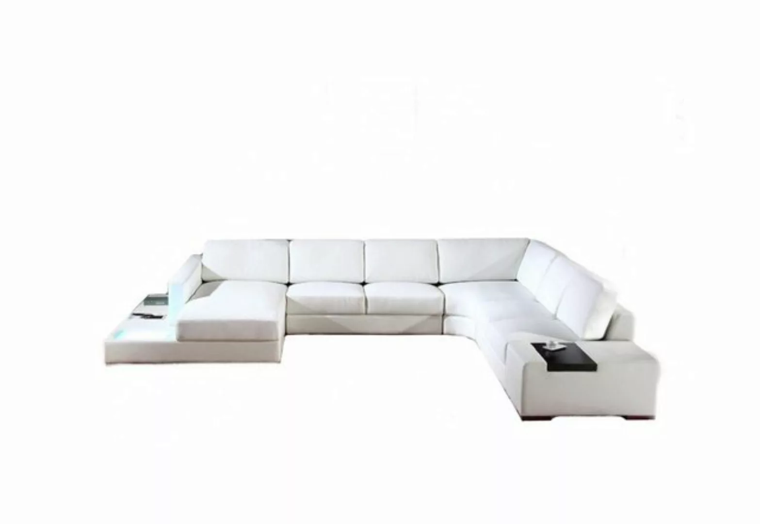 JVmoebel Ecksofa Weiß Ecksofa U-Form Luxus Stil Modern Wohnzimmer Sofa SOFO günstig online kaufen