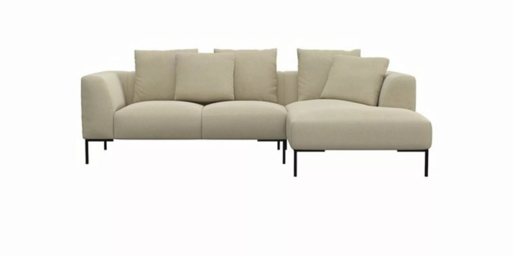 FLEXLUX Ecksofa "Sava, elegant und bequem, L-Form", Taschenferderkern-Sitz günstig online kaufen