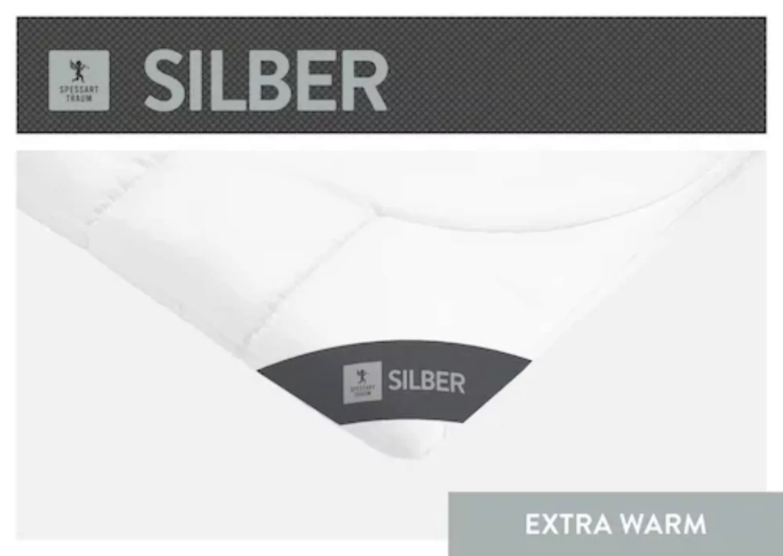SPESSARTTRAUM Baumwollbettdecke »Silber«, extrawarm, (1 St.) günstig online kaufen
