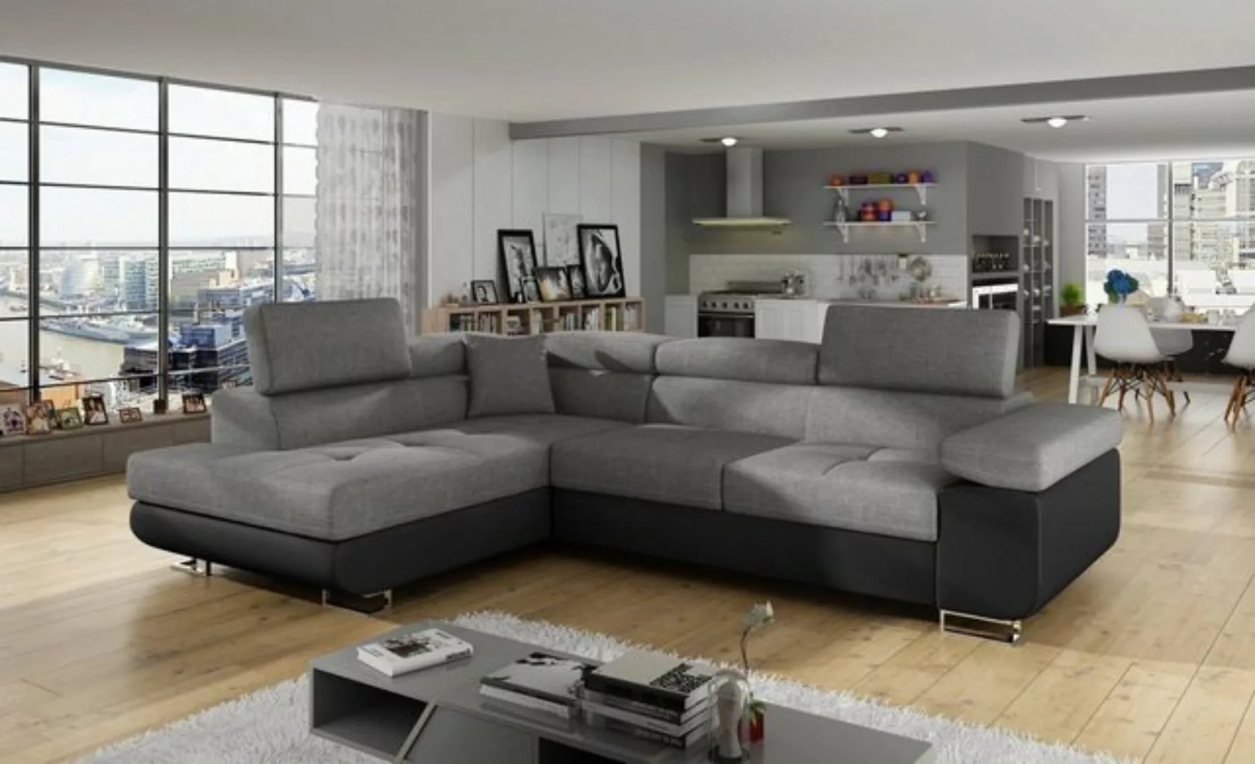 Luxusbetten24 Schlafsofa Designer Sofa Tervi, mit Schlaf- und Klapptfunktio günstig online kaufen