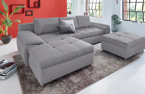 sit&more Ecksofa "Labene L-Form", wahlweise mit Bettfunktion und Bettkasten günstig online kaufen