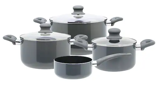 Elo Topf-Set »Rhino Topfset 4-teilig«, Aluminium, (Set, 7 tlg.), Hitzeisoli günstig online kaufen