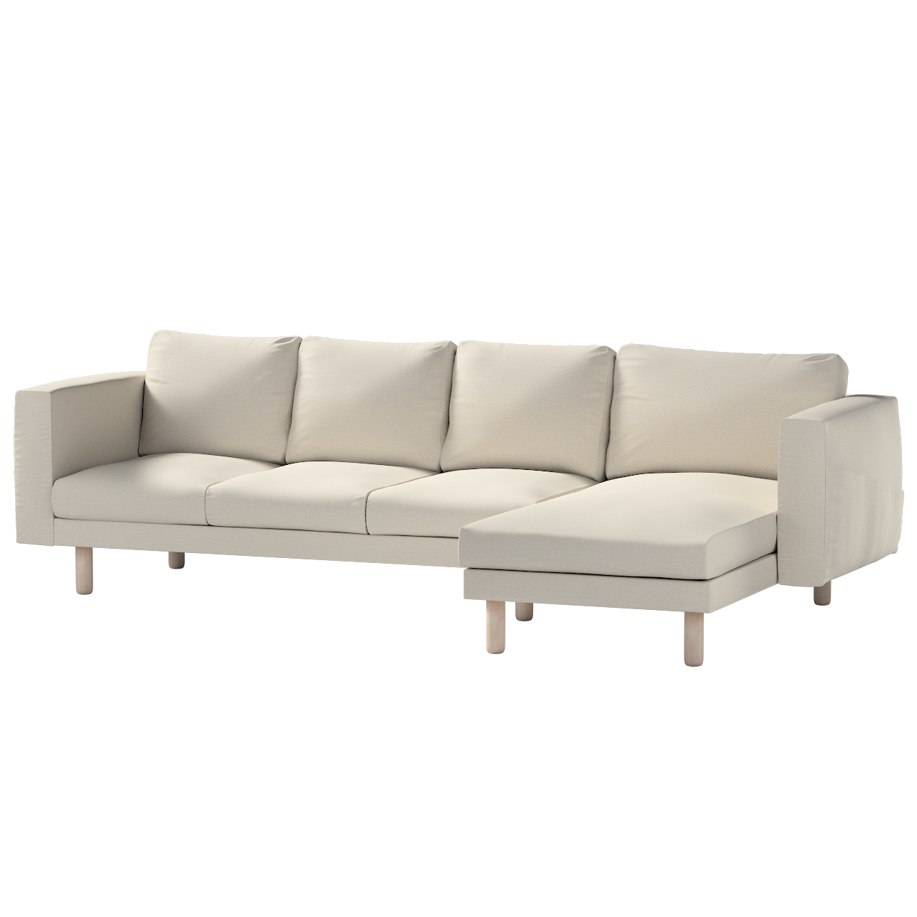 Bezug für Norsborg 4-Sitzer Sofa mit Recamiere, hellbeige, Norsborg Bezug f günstig online kaufen