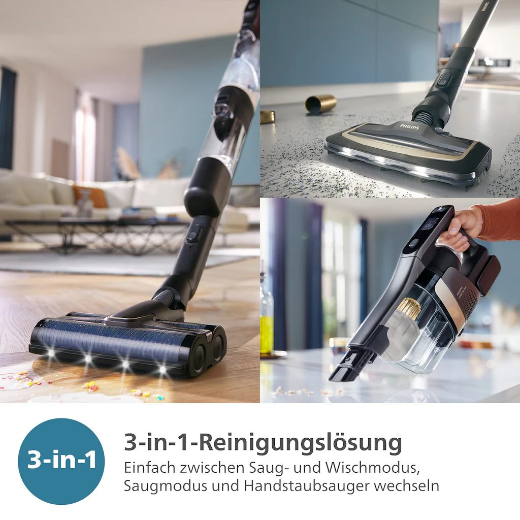 Philips Nass-Trocken-Akkusauger »AquaTrio Cordless 9000 Series XW9463/11«, günstig online kaufen