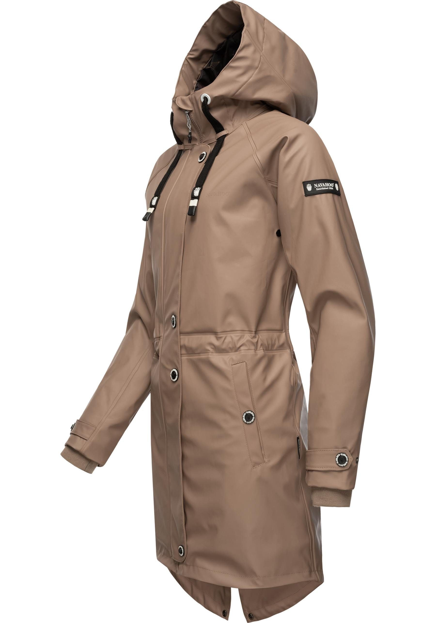 Navahoo Regenjacke "Rainy Flower", mit Kapuze, modischer Damen Regenmantel günstig online kaufen