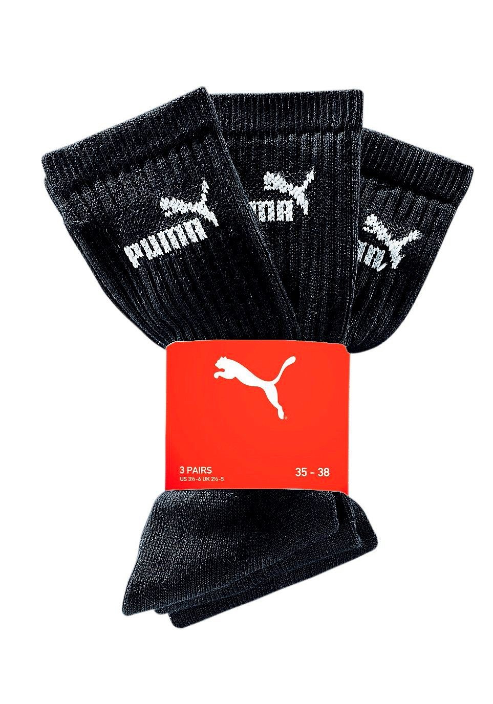 PUMA Freizeitsocken, (3 Paar), Atmungsaktiv, feuchtigkeitsregulierend, Stre günstig online kaufen
