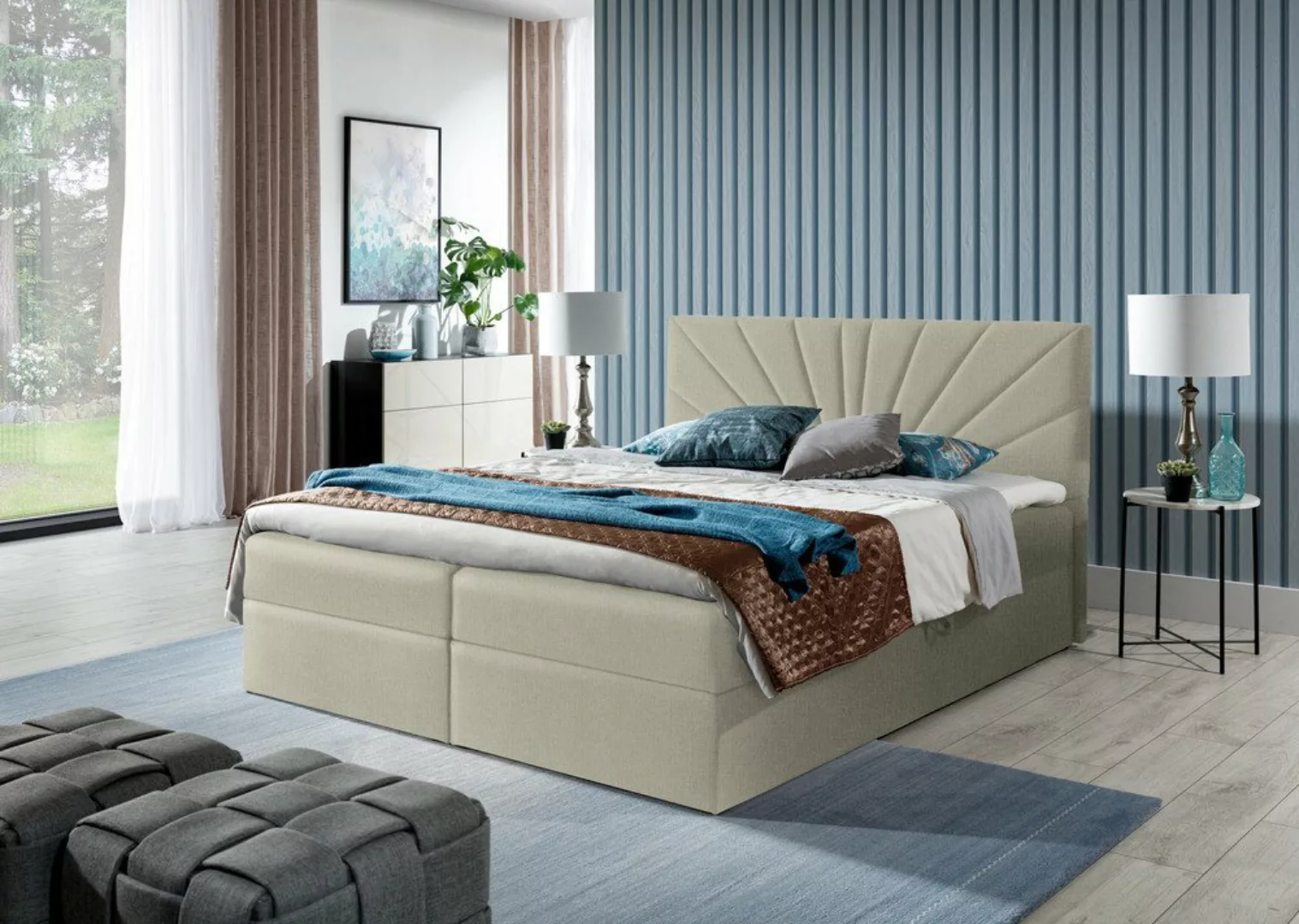 99rooms Boxspringbett Lazzaro (Schlafzimmerbett, Bett), Design günstig online kaufen