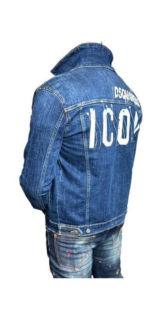 Dsquared2 Sommerjacke Dsquared2 ICON Logo Denim Jacke Blau Herren S günstig online kaufen