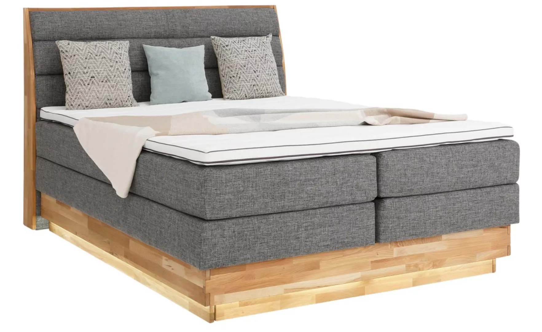 OTTO products Boxspringbett, LED-Beleuchtung, mit zertifizierten, recycelte günstig online kaufen