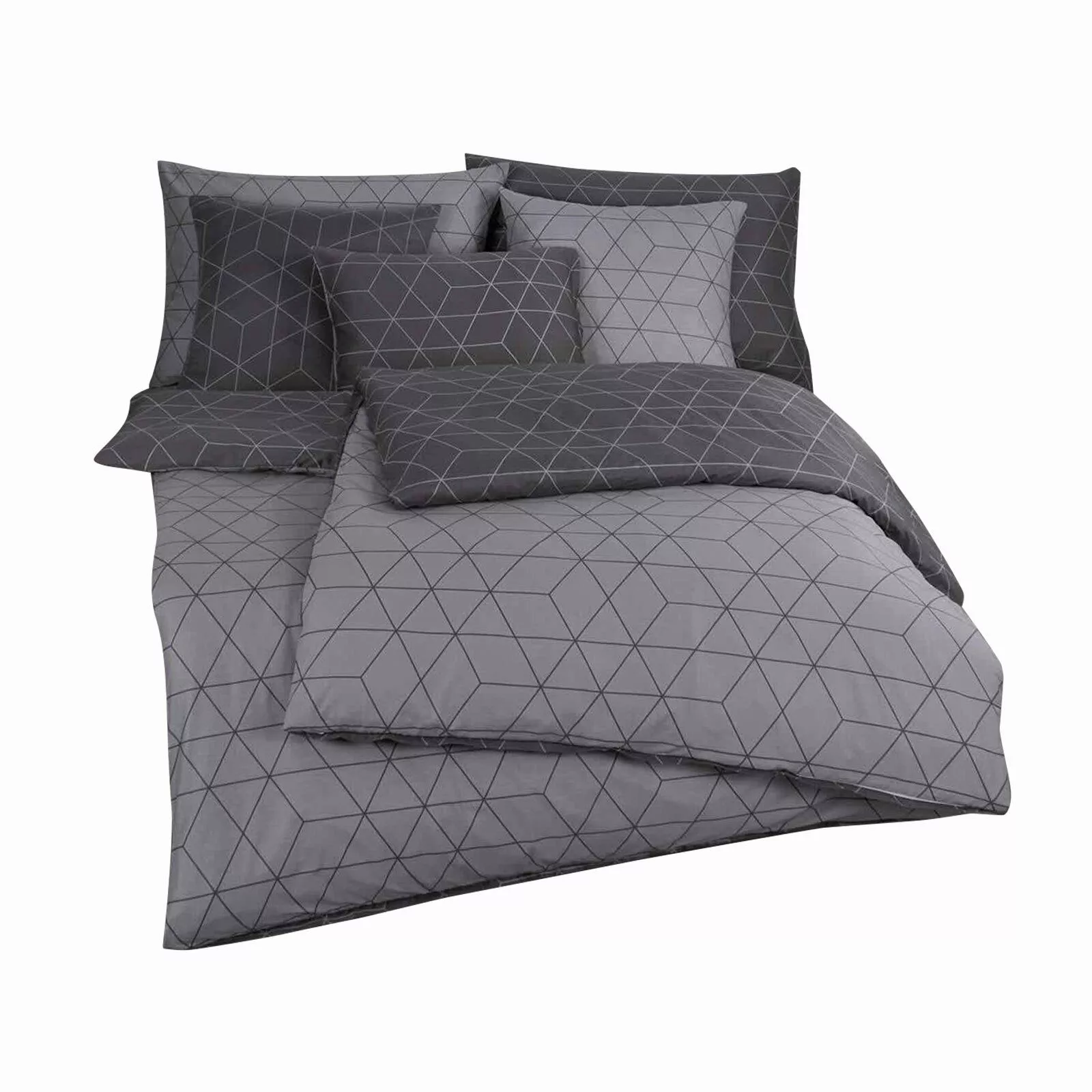 TRAUMSCHLAF Bettwäsche Geo, Mako Satin, 2 günstig online kaufen