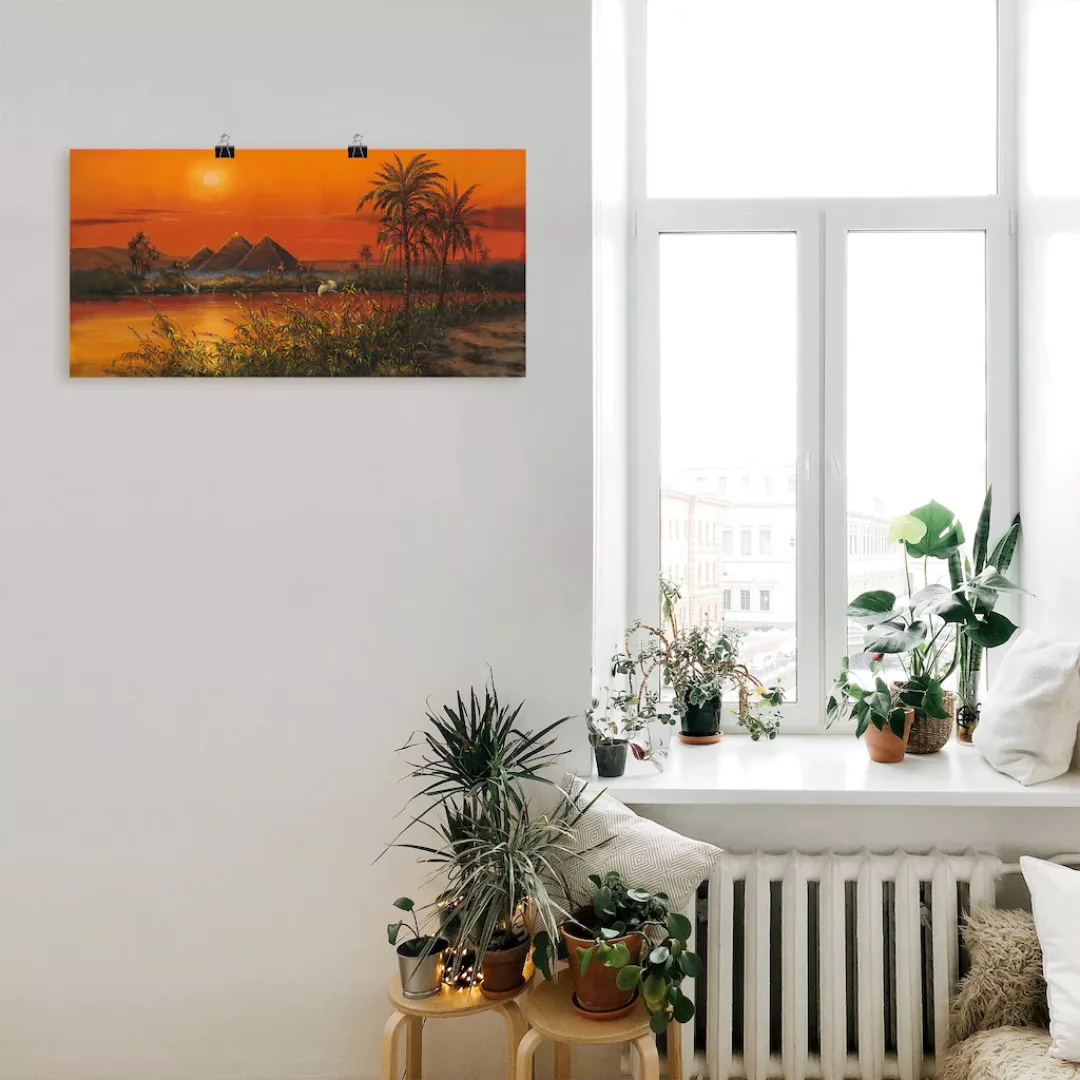 Artland Wandbild "Pyramiden", Afrika, (1 St.), als Alubild, Leinwandbild, W günstig online kaufen