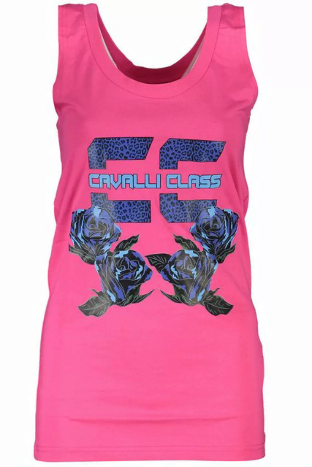 Cavalli Class T-Shirt Damen Rosa Tanktop, Breite Schultern, Print & Logo günstig online kaufen