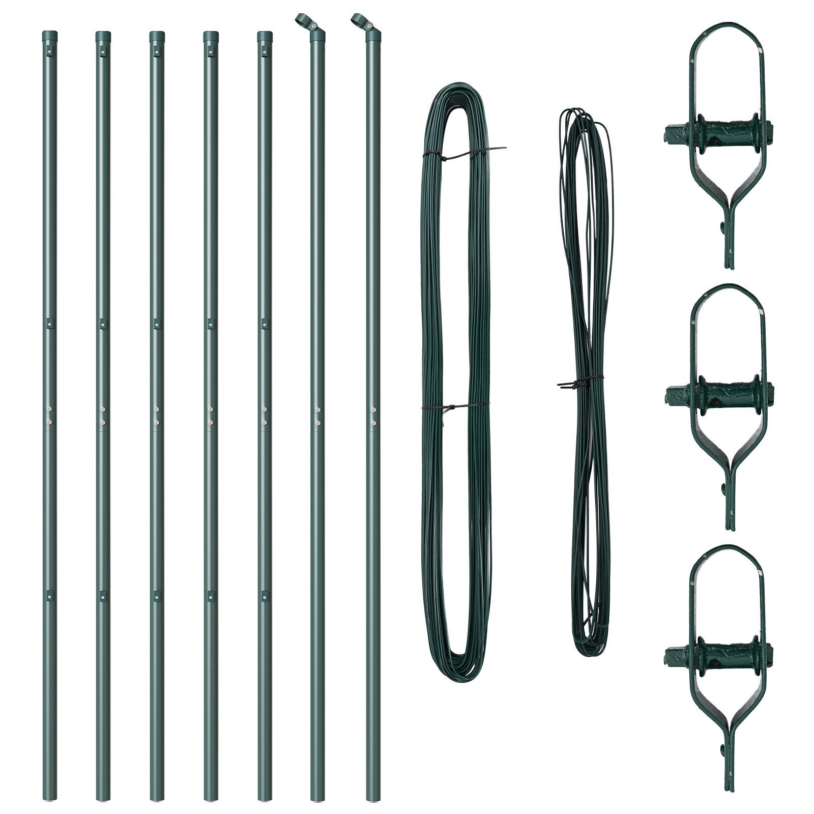 vidaXL Zaunpfosten Zaunpfosten Set 7 pcs günstig online kaufen