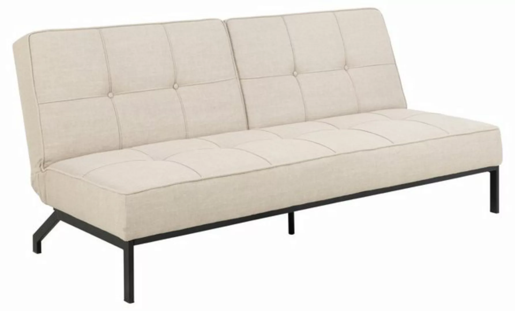 freiraum Schlafsofa Perugia, in Beige, Polyester, Stahl - 198x87x95cm (BxHx günstig online kaufen